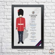 Poster Print, Coldstream Guards Regimental Information, A4, A3, A2 Framed or Unframed Poster Print, Coldstream Guards Regimental Information, A4, A3, A2 Framed or Unframed