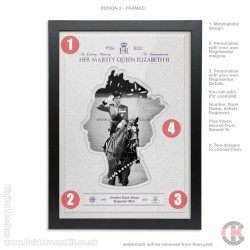 Her Majesty Queen Elizabeth II Commemorative (Personalised) Print, A4, A3, A2 Framed or Unframed (design 2) Her Majesty Queen Elizabeth II Commemorative (Personalised) Print, A4, A3, A2 Framed or Unframed (design 2)