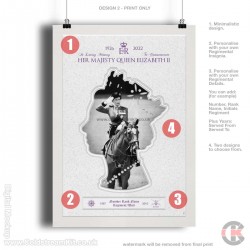 Her Majesty Queen Elizabeth II Commemorative (Personalised) Print, A4, A3, A2 Framed or Unframed (design 2) Her Majesty Queen Elizabeth II Commemorative (Personalised) Print, A4, A3, A2 Framed or Unframed (design 2)