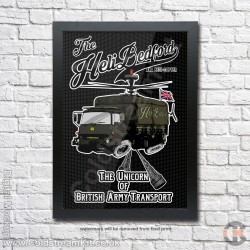 Poster Print, Heli-Bedford (Bedi-Copter), A4, A3, A2 Framed or Unframed Poster Print, Heli-Bedford (Bedi-Copter), A4, A3, A2 Framed or Unframed