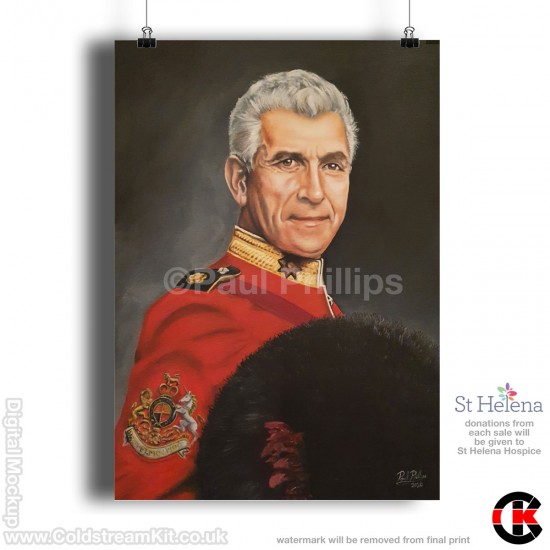 Perry's Portrait, Garrison Sergeant Major Perry Mason Painting, Print, A3, A2, Print ONLY
