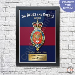 Poster Print, Blues and Royals, A4, A3, A2 Framed or Unframed Poster Print, Blues and Royals, A4, A3, A2 Framed or Unframed