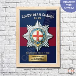 Poster Print, Coldstream Guards, A4, A3, A2 Framed or Unframed Poster Print, Coldstream Guards, A4, A3, A2 Framed or Unframed