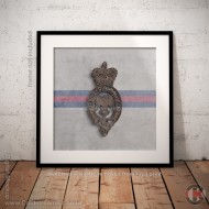 Square Poster Print, The Blues and Royals Cypher Insignia, Wooden Insignia Effect Print, 3 sizes Square Poster Print, The Blues and Royals Cypher Insignia, Wooden Insignia Effect Print, 3 sizes
