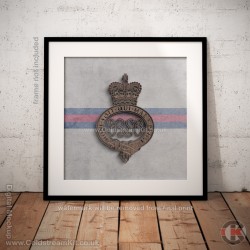 Square Poster Print, Grenadier Guards Cypher Insignia, Wooden Insignia Effect Print, 3 sizes Square Poster Print, Grenadier Guards Cypher Insignia, Wooden Insignia Effect Print, 3 sizes