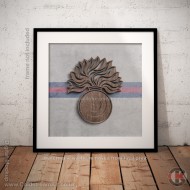 Square Poster Print, Grenadier Guards Grenade Insignia, Wooden Insignia Effect Print, 3 sizes Square Poster Print, Grenadier Guards Grenade Insignia, Wooden Insignia Effect Print, 3 sizes