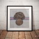 Square Poster Print, Grenadier Guards Grenade Insignia, Wooden Insignia Effect Print, 3 sizes
