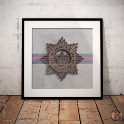 Square Poster Print, The Household Division Insignia, Wooden Insignia Effect Print, 3 sizes Square Poster Print, The Household Division Insignia, Wooden Insignia Effect Print, 3 sizes