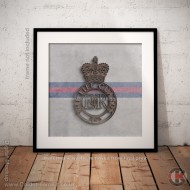 Square Poster Print, The Life Guards Insignia, Wooden Insignia Effect Print, 3 sizes Square Poster Print, The Life Guards Insignia, Wooden Insignia Effect Print, 3 sizes