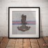 Square Poster Print, The Life Guards Cypher Insignia, Wooden Insignia Effect Print, 3 sizes