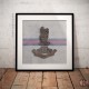 Square Poster Print, The Life Guards Cypher Insignia, Wooden Insignia Effect Print, 3 sizes