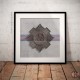 Square Poster Print, Scots Guards Insignia, Wooden Insignia Effect Print, 3 sizes