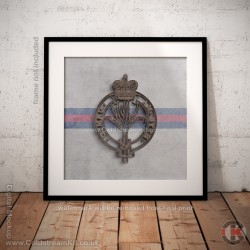 Square Poster Print, Welsh Guards Insignia, Wooden Insignia Effect Print, 3 sizes Square Poster Print, Welsh Guards Insignia, Wooden Insignia Effect Print, 3 sizes