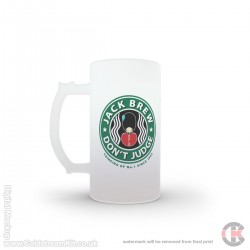 Jack Brew Beer Stein, Irish Guards Jack Brew,16oz Frosted Beer Stein Jack Brew Beer Stein, Irish Guards Jack Brew,16oz Frosted Beer Stein