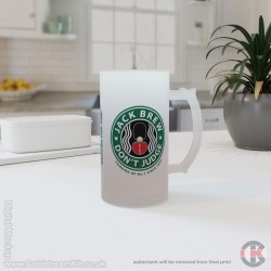 Jack Brew Beer Stein, Scots Guards Jack Brew,16oz Frosted Beer Stein