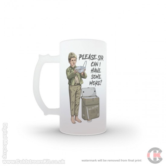 All In Stew, Range Stew, Oliver - please can I have some more, 16oz Frosted Beer Stein