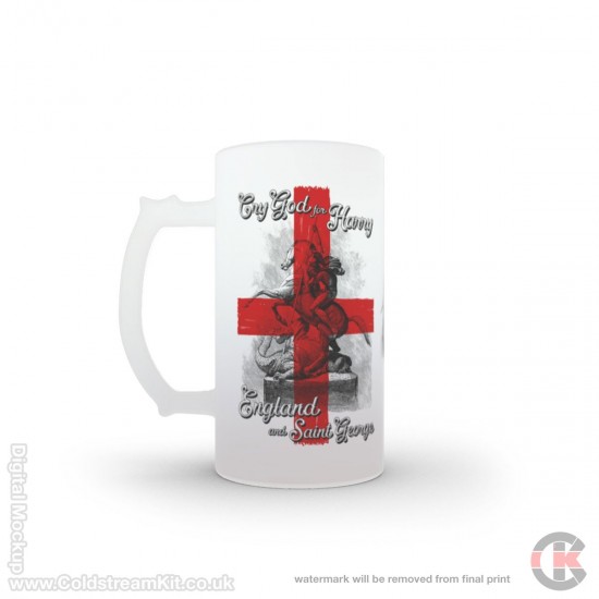 St George and the Dragon, 16oz Frosted Beer Stein