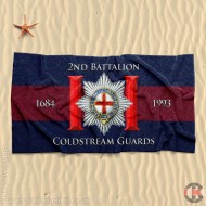 Beach Towel, 2nd Battalion, Coldstream Guards 160cm by 80cm Beach Towel, 2nd Battalion, Coldstream Guards 160cm by 80cm