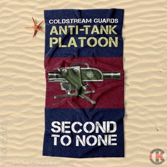Beach Towel, Anti-Tank Platoon, Javelin Design, Coldstream Guards 160cm by 80cm