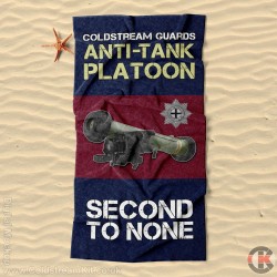 Beach Towel, Anti-Tank Platoon, Javelin Design, Coldstream Guards 160cm by 80cm Beach Towel, Anti-Tank Platoon, Javelin Design, Coldstream Guards 160cm by 80cm