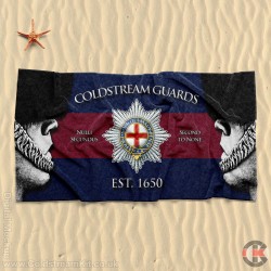 Beach Towel, Bearskins Design, Coldstream Guards 160cm by 80cm Beach Towel, Bearskins Design, Coldstream Guards 160cm by 80cm