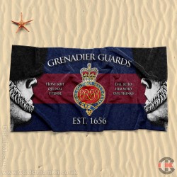Beach Towel, Bearskins Design, Grenadier Guards (Cypher) 160cm by 80cm Beach Towel, Bearskins Design, Grenadier Guards (Cypher) 160cm by 80cm