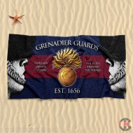 Beach Towel, Bearskins Design, Grenadier Guards (Grenade) 160cm by 80cm Beach Towel, Bearskins Design, Grenadier Guards (Grenade) 160cm by 80cm