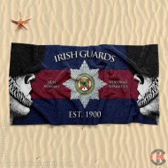 Beach Towel, Bearskins Design, Irish Guards 160cm by 80cm Beach Towel, Bearskins Design, Irish Guards 160cm by 80cm