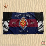 Beach Towel, Bearskins Design, Welsh Guards 160cm by 80cm Beach Towel, Bearskins Design, Welsh Guards 160cm by 80cm