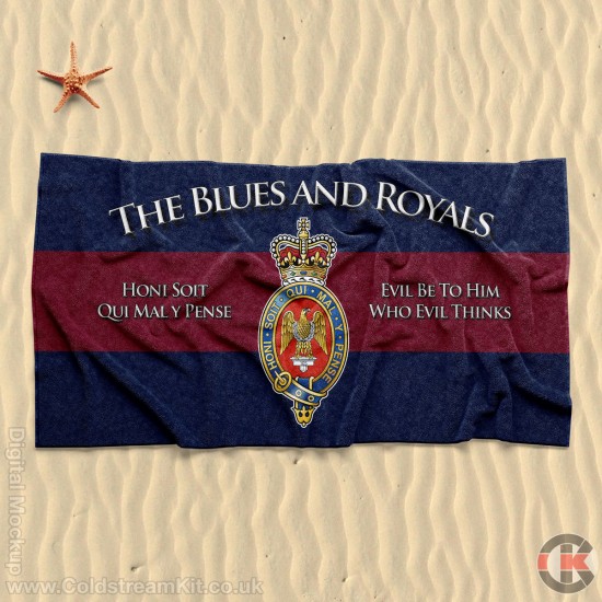 Beach Towel, Blues and Royals 160cm by 80cm