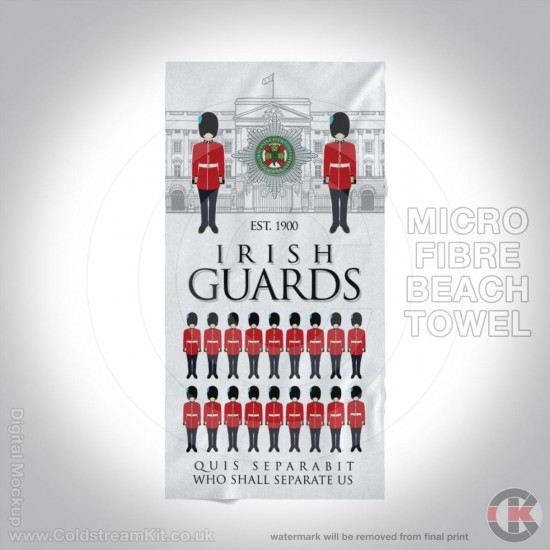 Microfibre Large Towel, Irish Guards at Buckingham Palace 160cm by 80cm