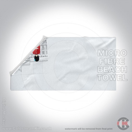 Microfibre Large Towel, Irish Guards at Buckingham Palace 160cm by 80cm