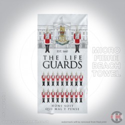 Microfibre Large Towel, The Life Guards at Buckingham Palace 160cm by 80cm Microfibre Large Towel, The Life Guards at Buckingham Palace 160cm by 80cm