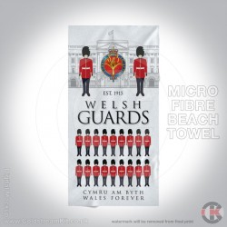 Microfibre Large Towel, Welsh Guards at Buckingham Palace 160cm by 80cm Microfibre Large Towel, Welsh Guards at Buckingham Palace 160cm by 80cm