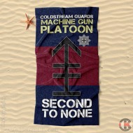 Beach Towel, Machine Gun Platoon v1, Coldstream Guards 160cm by 80cm Beach Towel, Machine Gun Platoon v1, Coldstream Guards 160cm by 80cm