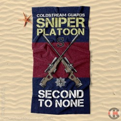 Beach Towel, Sniper Platoon Design, Coldstream Guards 160cm by 80cm Beach Towel, Sniper Platoon Design, Coldstream Guards 160cm by 80cm