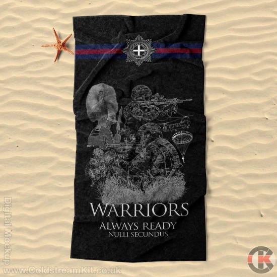 Beach Towel, Warriors Design, Coldstream Guards 160cm by 80cm