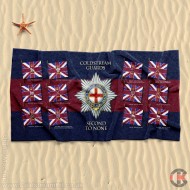 Beach Towel, Company Buntings, Coldstream Guards 160cm by 80cm