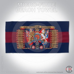 Microfibre Large Towel, Coldstream Guards Regimental Emblazon 160cm by 80cm Microfibre Large Towel, Coldstream Guards Regimental Emblazon 160cm by 80cm
