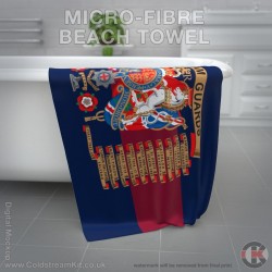 Microfibre Large Towel, Coldstream Guards Regimental Emblazon 160cm by 80cm Microfibre Large Towel, Coldstream Guards Regimental Emblazon 160cm by 80cm