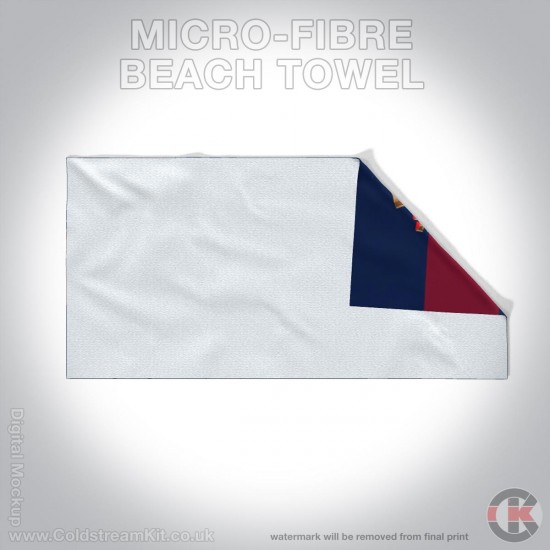 Microfibre Large Towel, Irish Guards Regimental Emblazon 160cm by 80cm