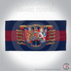Microfibre Large Towel, Welsh Guards Regimental Emblazon 160cm by 80cm Microfibre Large Towel, Welsh Guards Regimental Emblazon 160cm by 80cm