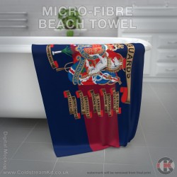 Microfibre Large Towel, Welsh Guards Regimental Emblazon 160cm by 80cm Microfibre Large Towel, Welsh Guards Regimental Emblazon 160cm by 80cm