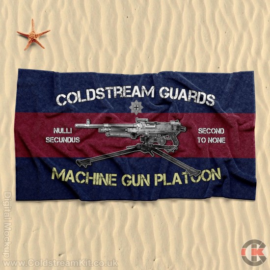 Beach Towel, Machine Gun Platoon v2, Coldstream Guards 160cm by 80cm