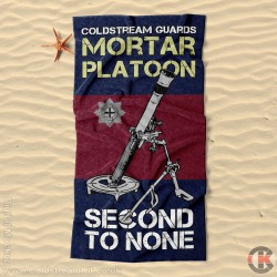 Beach Towel, Mortar Platoon Design, Coldstream Guards 160cm by 80cm Beach Towel, Mortar Platoon Design, Coldstream Guards 160cm by 80cm
