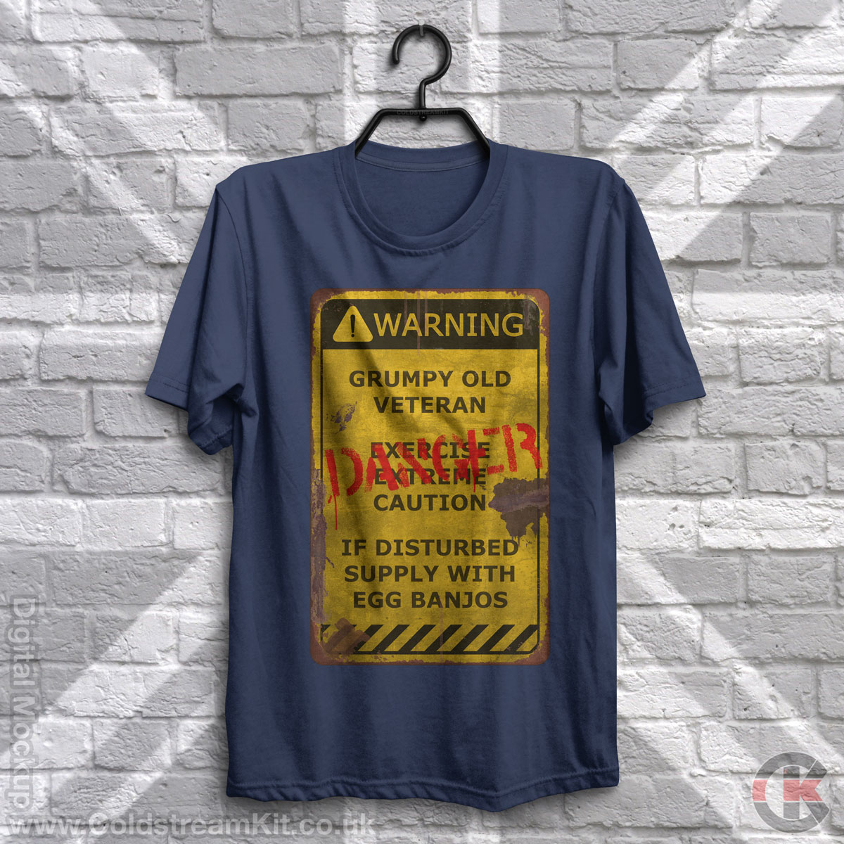 Warning Sign Grumpy Old Veteran T Shirt