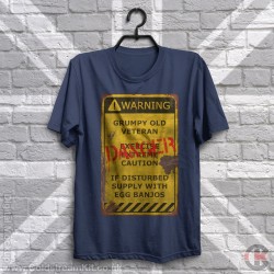 Warning Sign, Grumpy Old Veteran T-Shirt Warning Sign, Grumpy Old Veteran T-Shirt