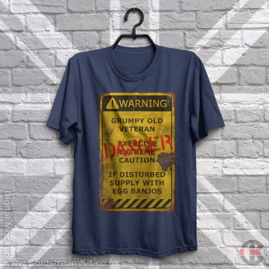 Warning Sign, Grumpy Old Veteran T-Shirt