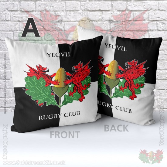 40cm by 40cm Cushion (with inner) - Yeovil Rugby Club (FREE Personalisation)