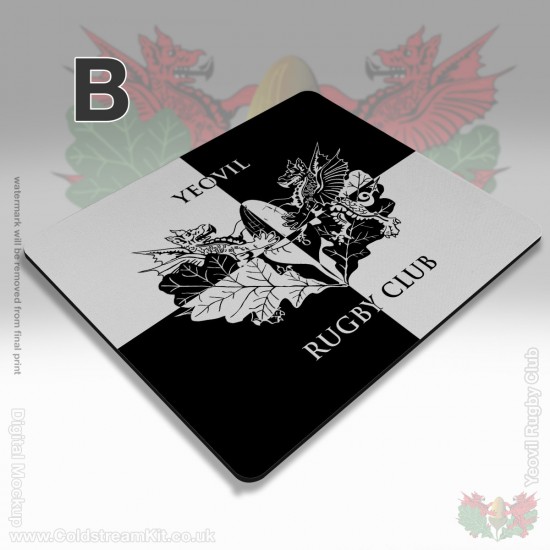 Mousemat Rectangle, 190 x 230 x 5 mm - Yeovil Rugby Club (FREE Personalisation)